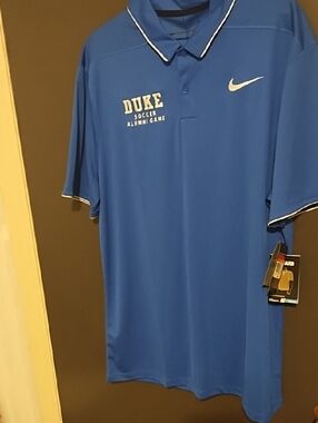 Nike Duke Blue Polo Shirt - Men's Athletic Soccer Polo